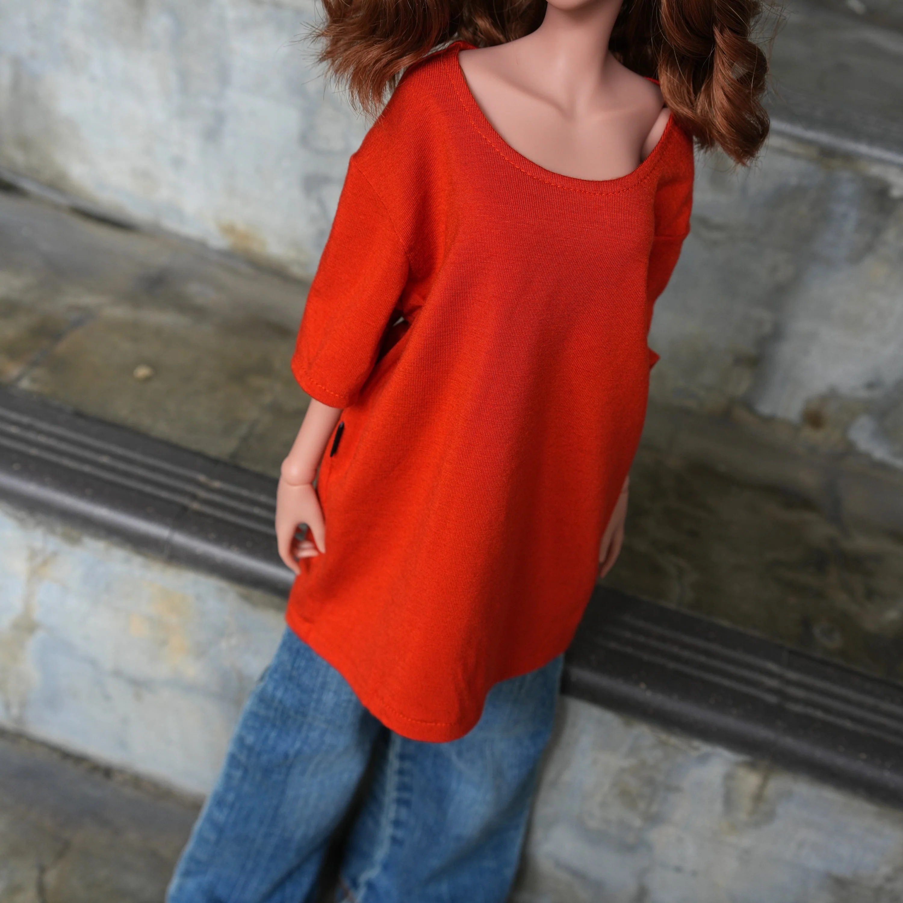 Oversized T-shirt (Red) - Image 2