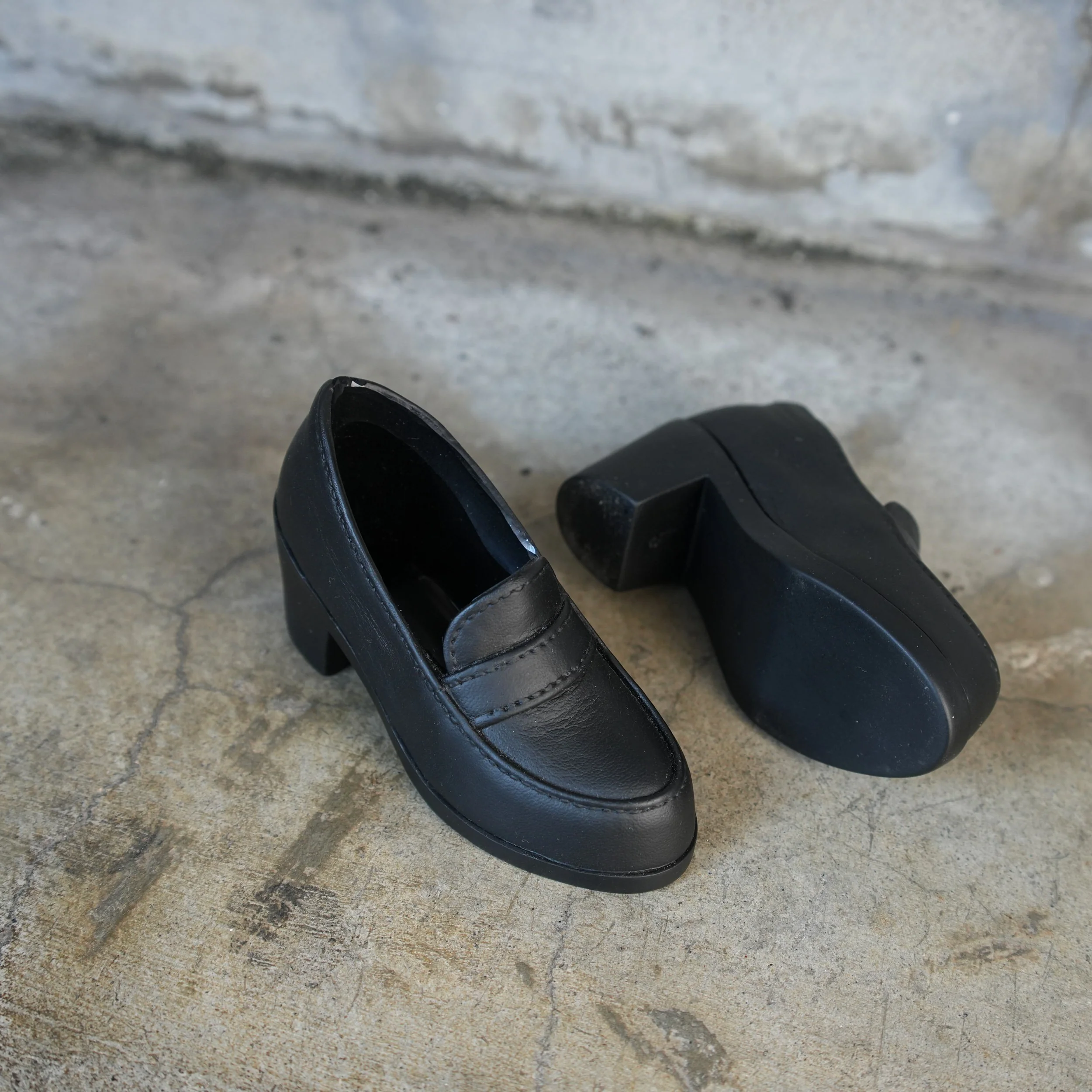 Girls Loafers (Vinyl Black) - Image 7
