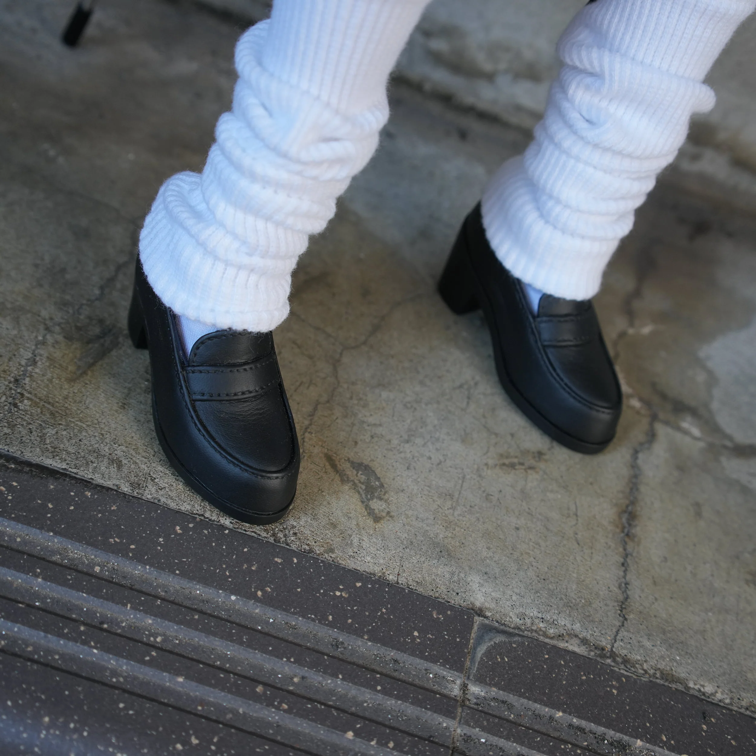 Girls Loafers (Vinyl Black) - Image 8