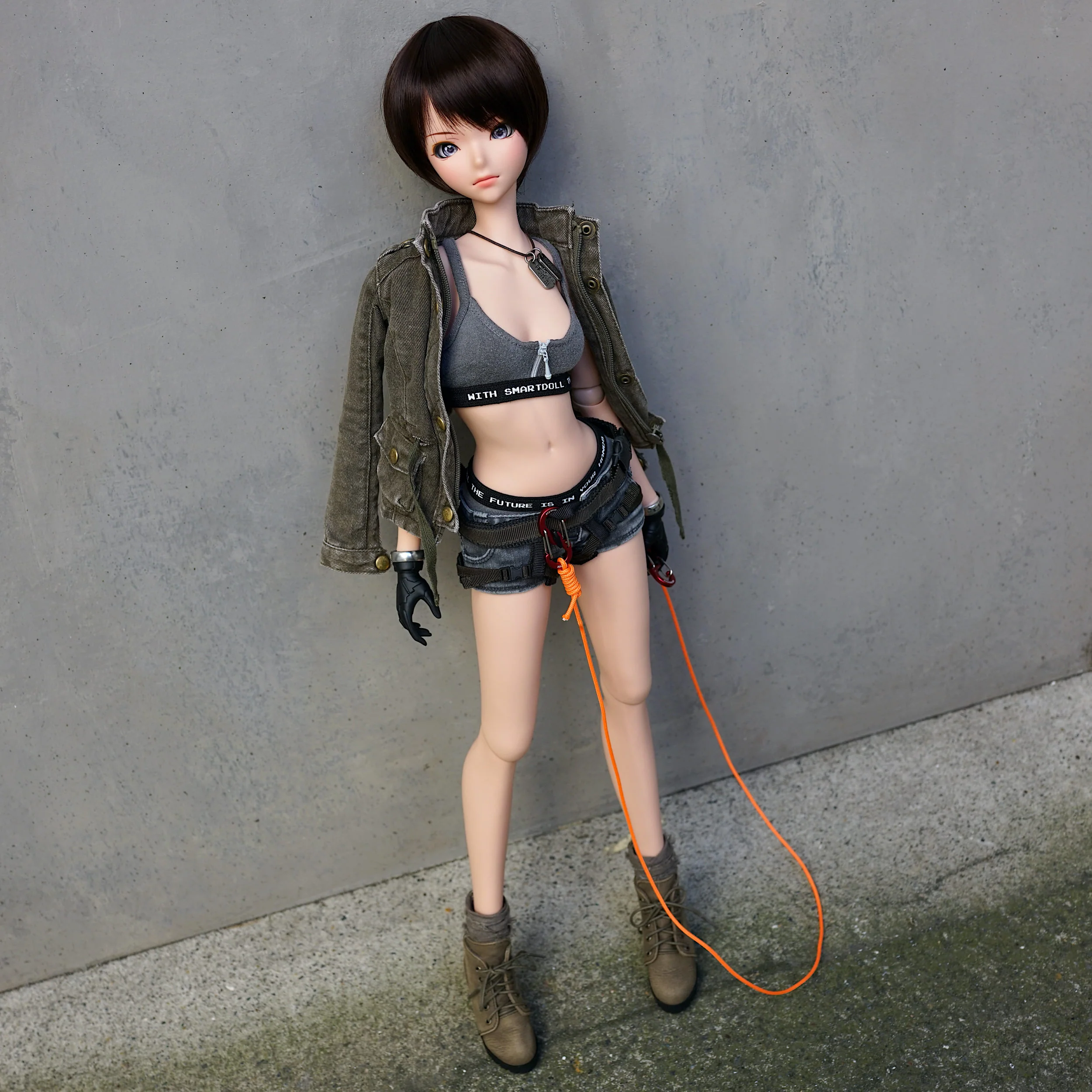 Lace Boots (Khaki) - Image 10