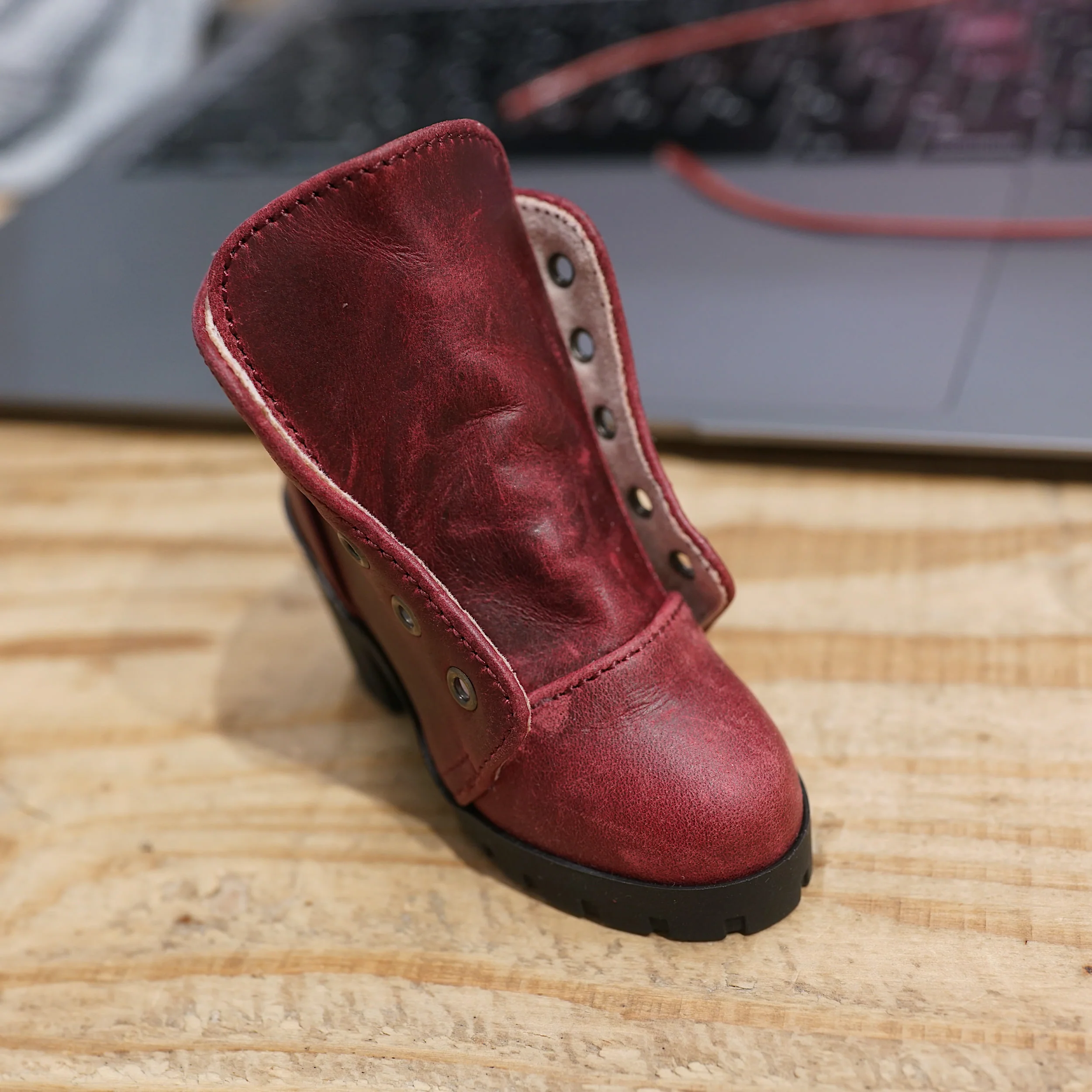 Lace Boots (Wine Red) - Image 10