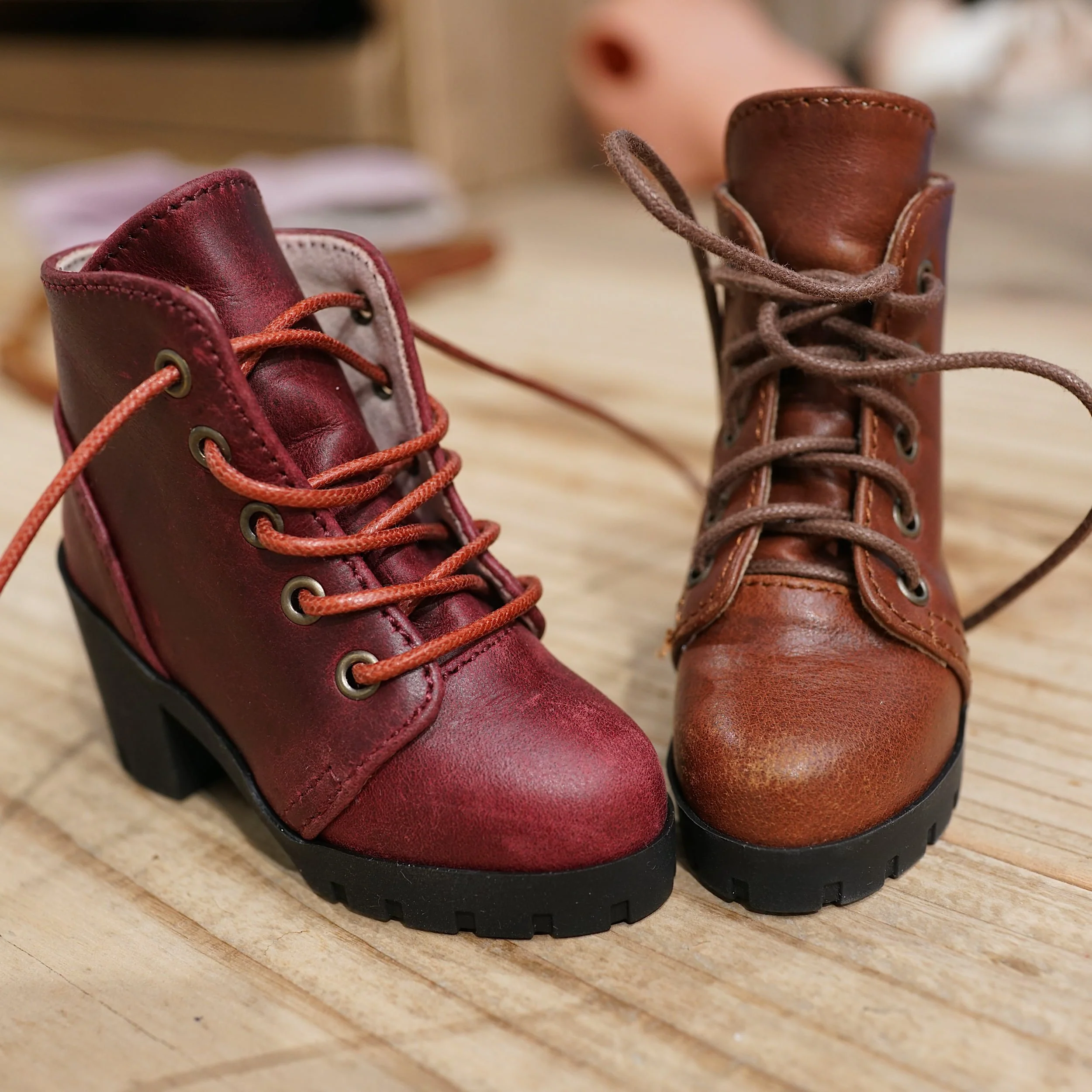 Lace Boots (Wine Red) - Image 11