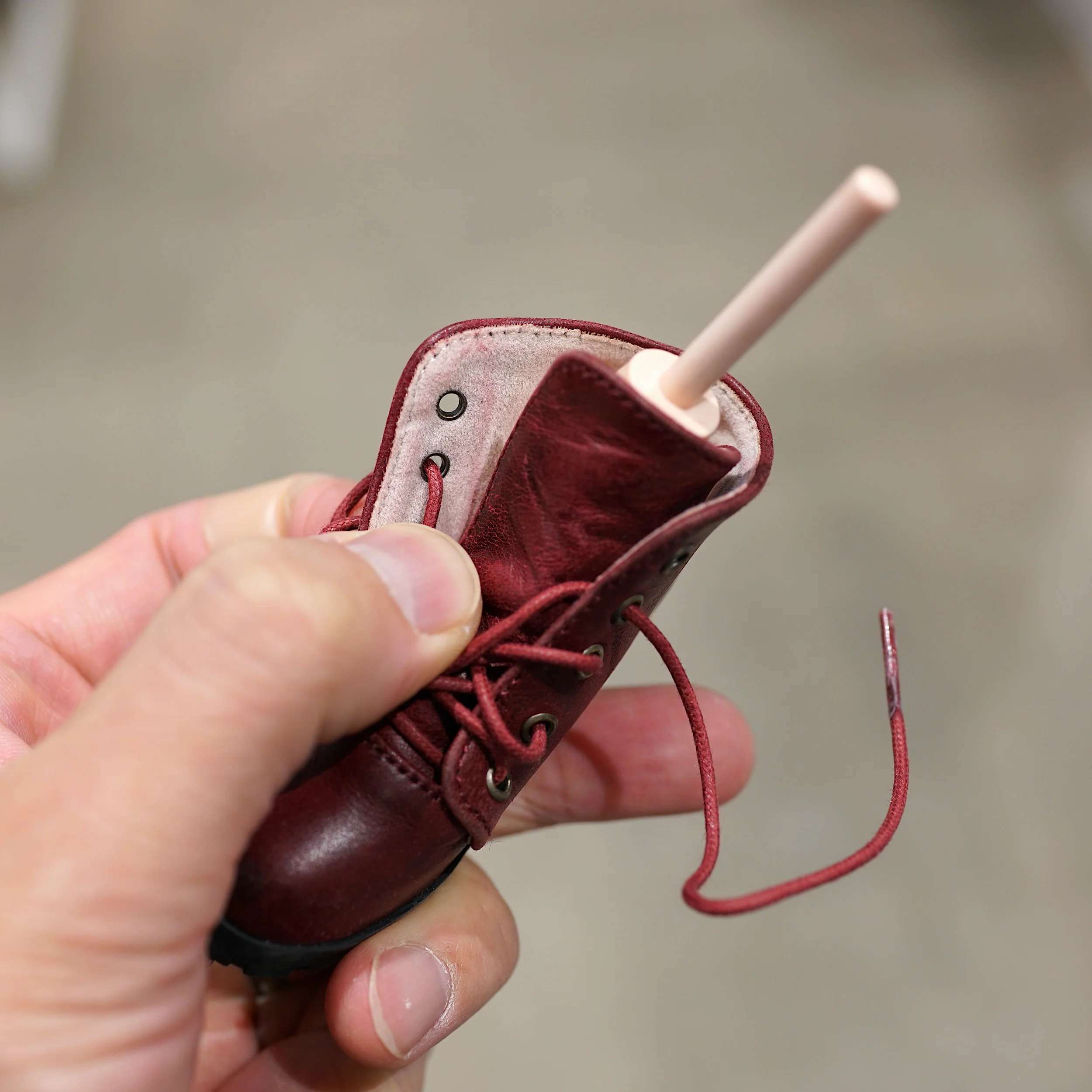 Lace Boots (Wine Red) - Image 13