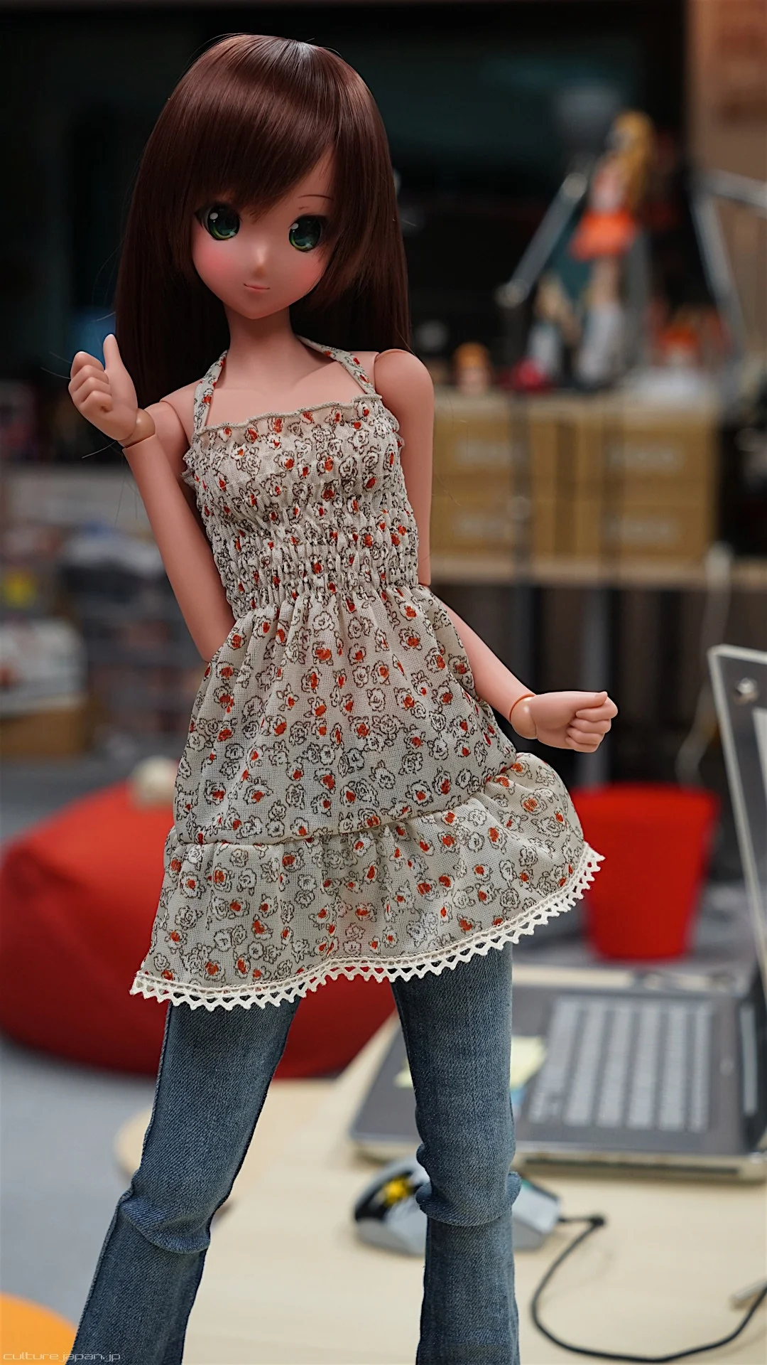 Shirred One Piece Dress - Image 13