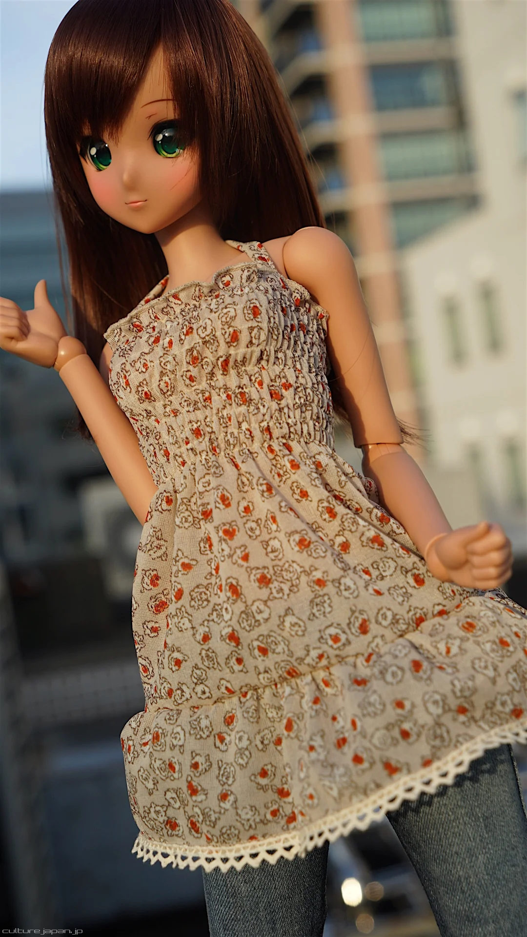 Shirred One Piece Dress - Image 20