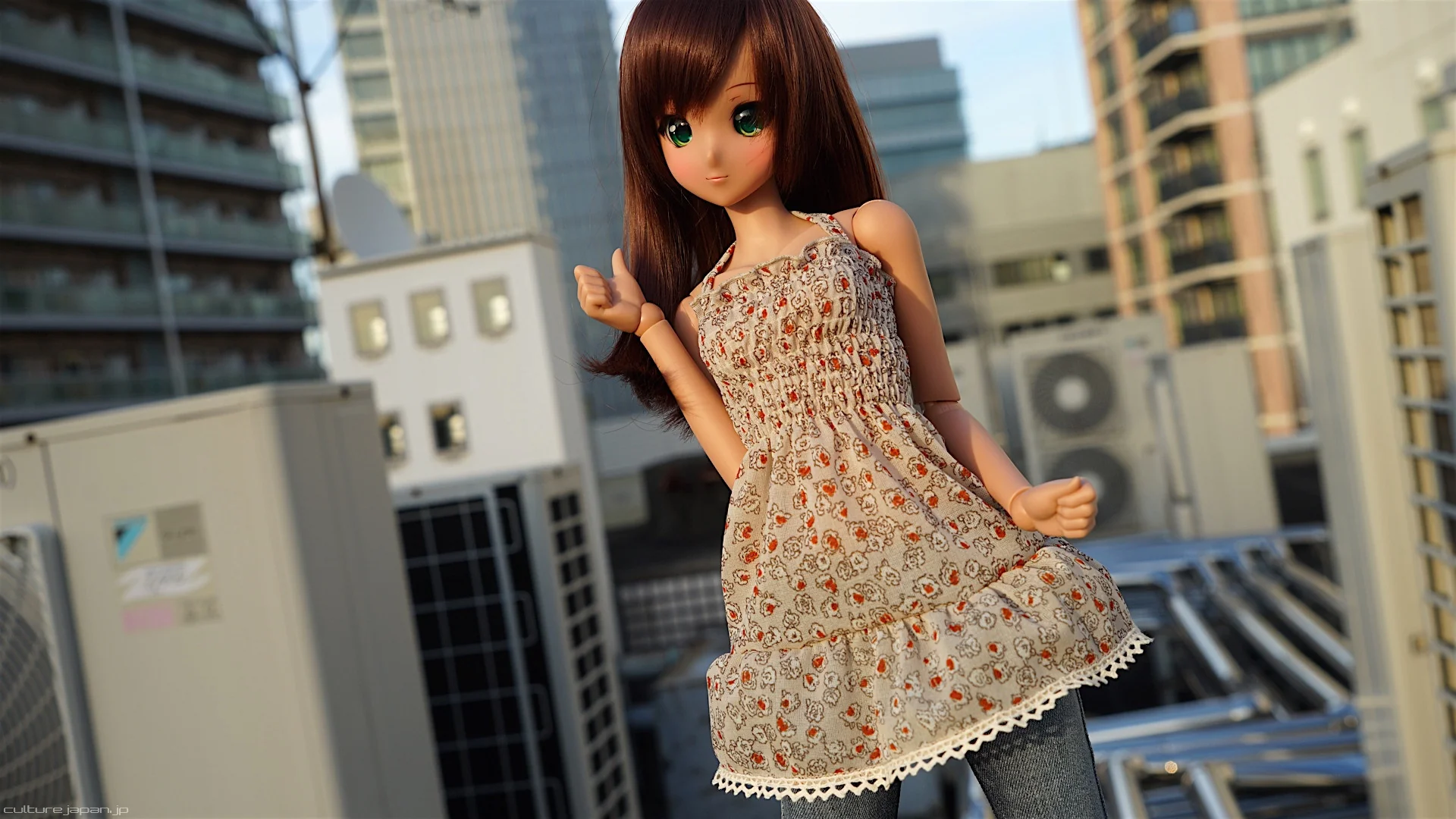 Shirred One Piece Dress - Image 5