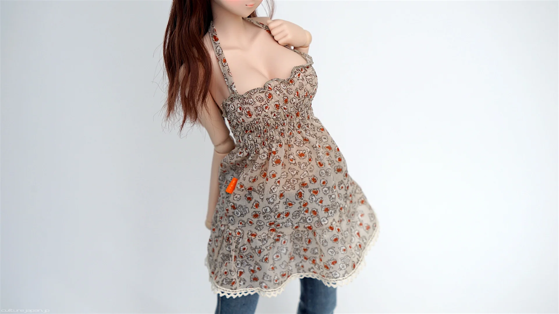 Shirred One Piece Dress - Image 9