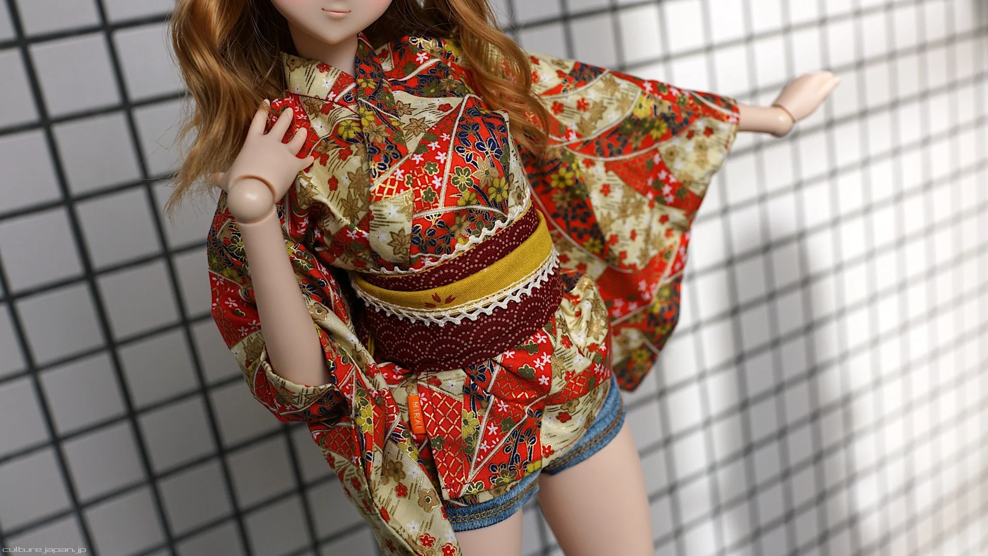 Short Yukata Red - Image 10