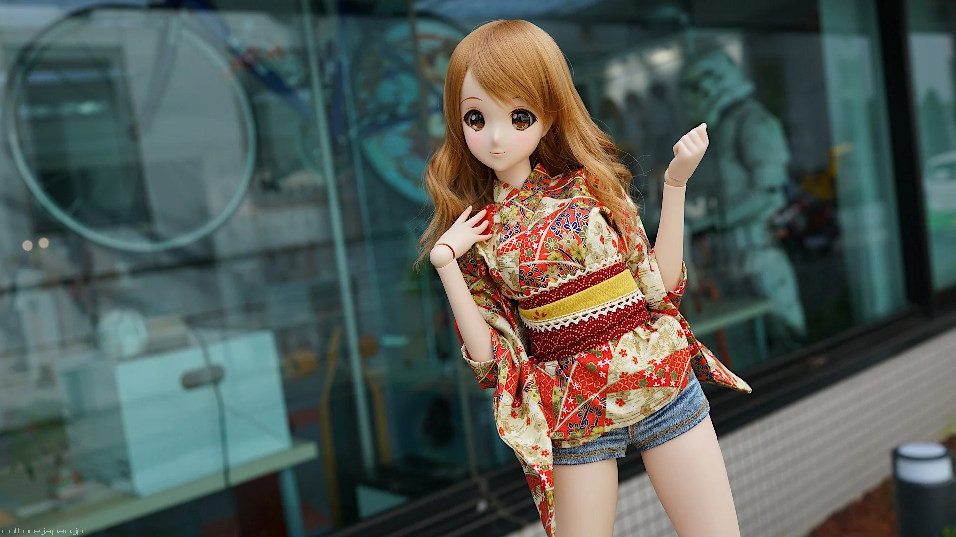 Short Yukata Red - Image 3