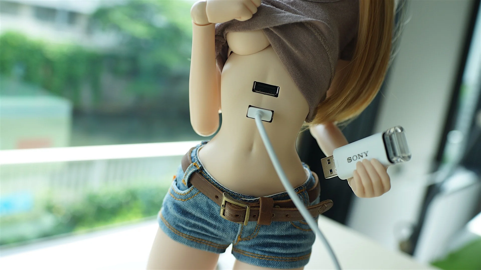 USB Hub Torso for Girls (Milk Color) - Image 5